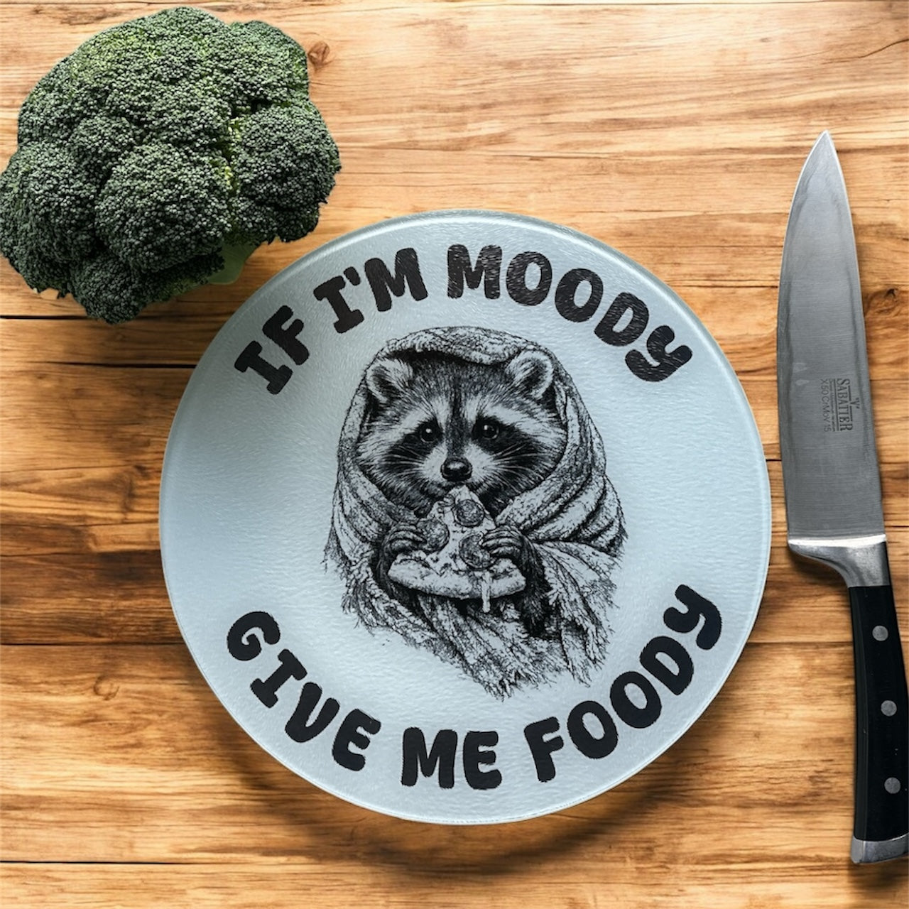 Humorous Raccoon Chopping Board