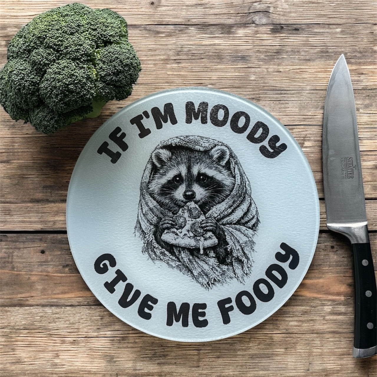 Humorous Raccoon Chopping Board