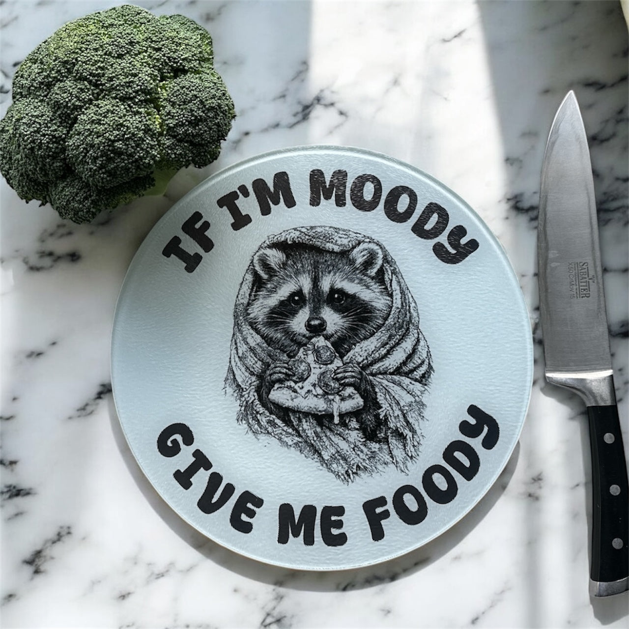 Humorous Raccoon Chopping Board