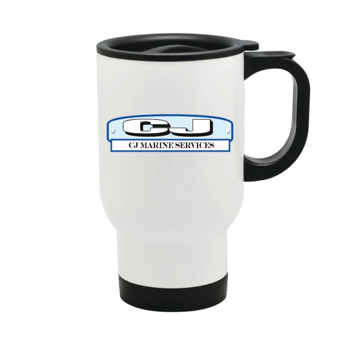 Case of Custom Corporate Travel Mugs