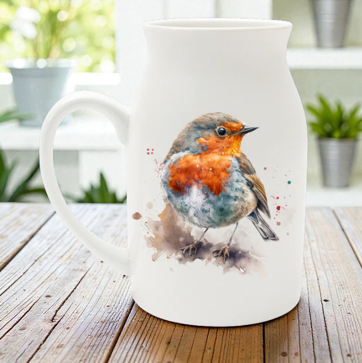 Robin Milk Jug/ Vase