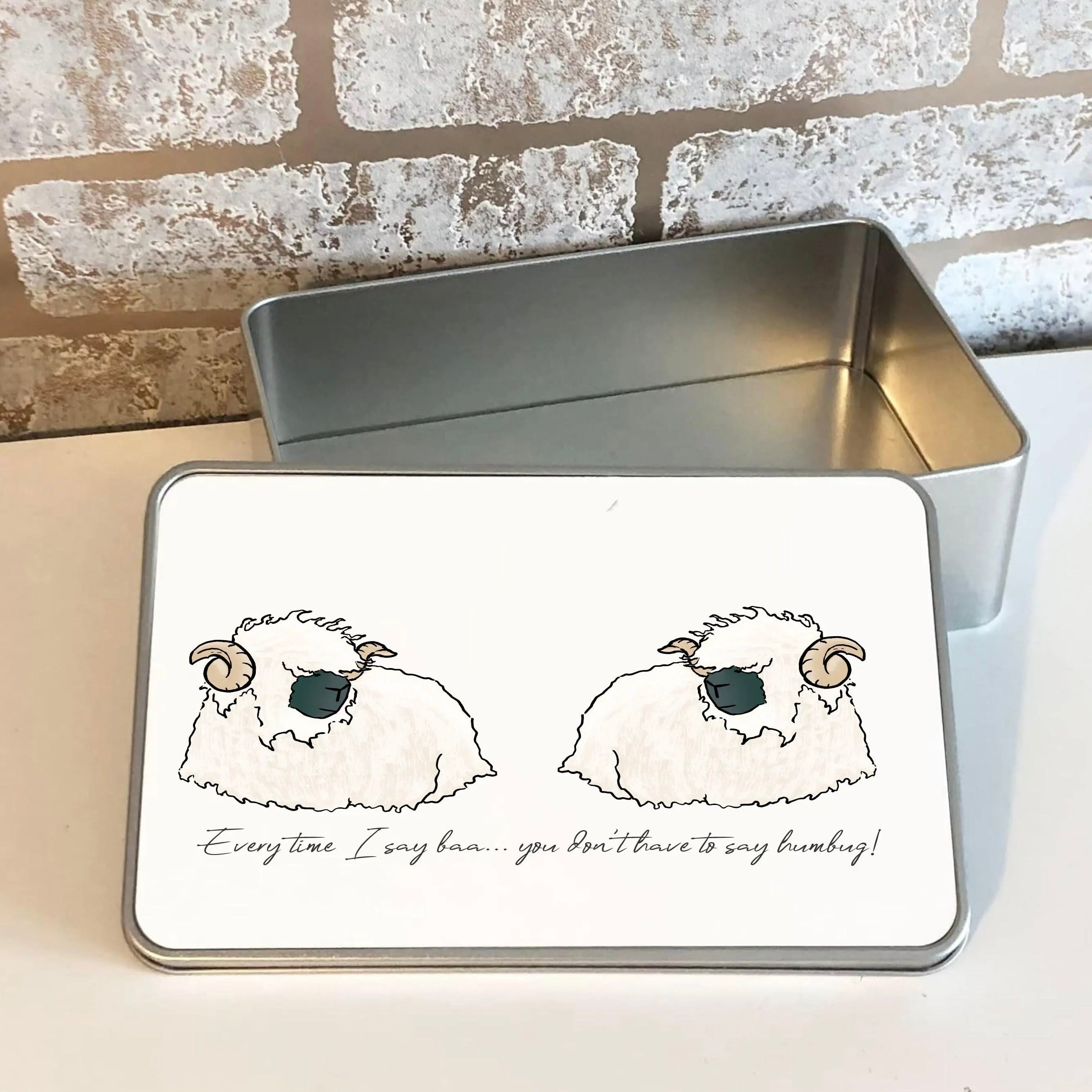 Baa-Humbug Sheep Tin
