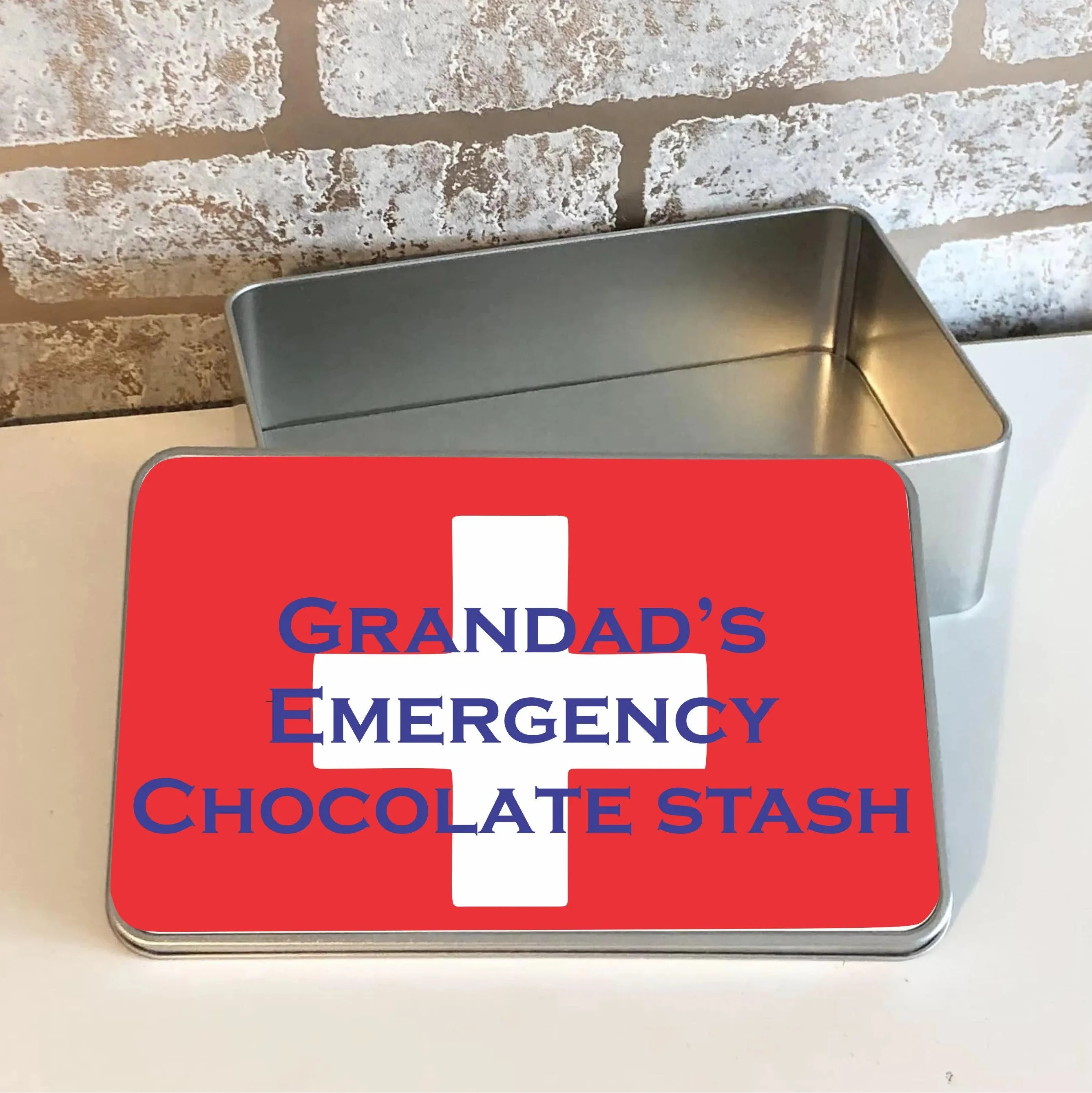 Personalised Emergency Chocolate Tin